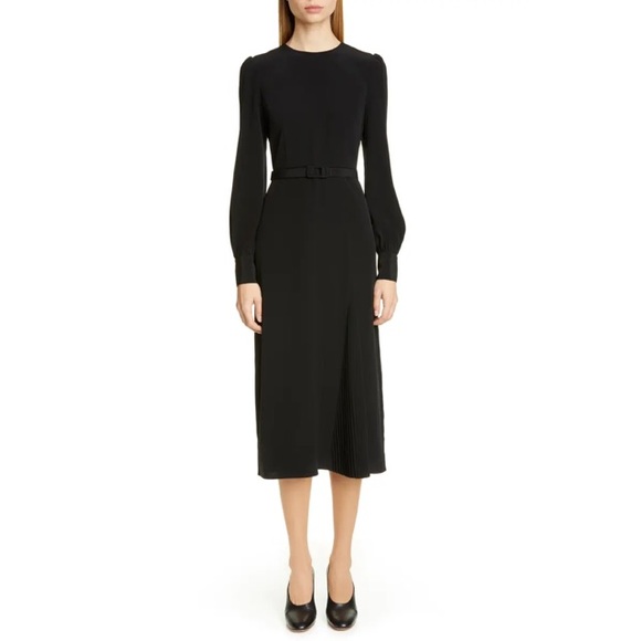 CO Essentials Pleated Panel Midi Dress | NWT | Size XS - Picture 3 of 15